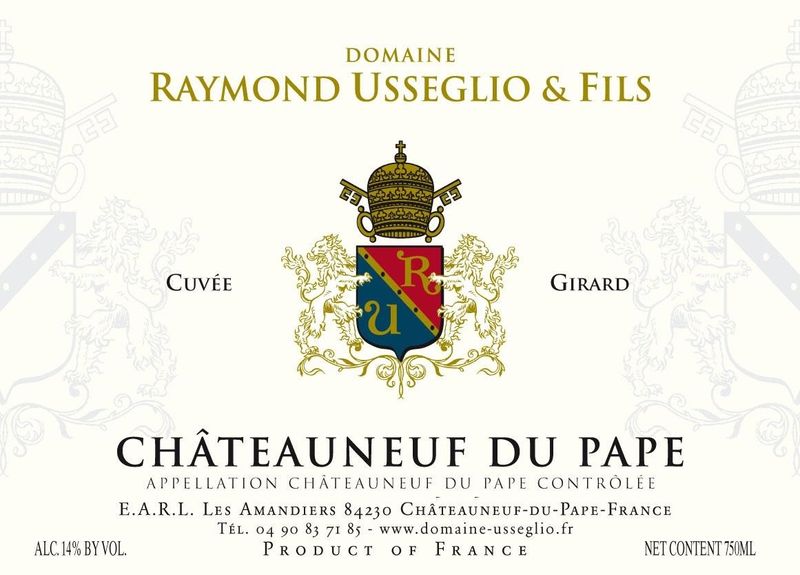 Domaine Raymond Usseglio & Fils Chateauneuf-du-Pape &