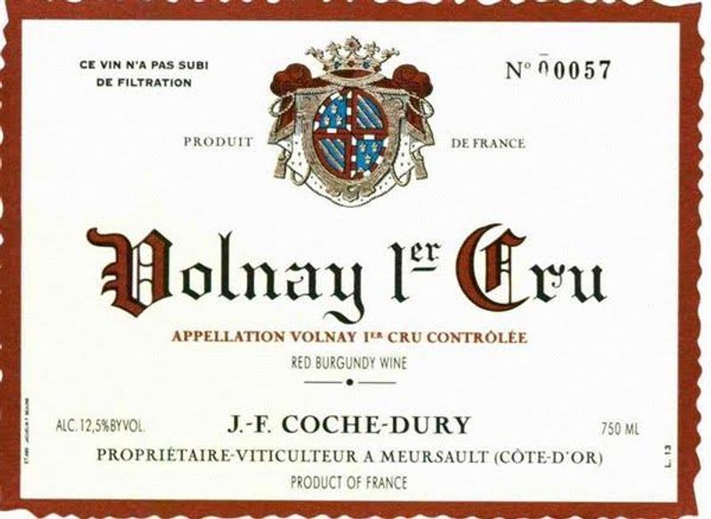 Domaine Coche-Dury Volnay 1er Cru 2019