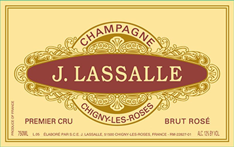 J. Lassalle 1er Cru Brut Rose Champagne NV