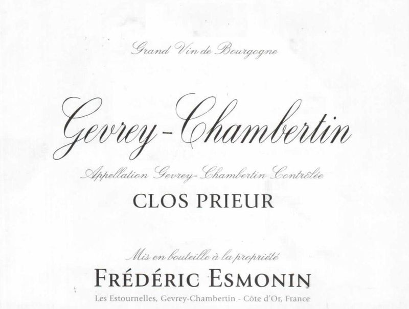 Domaine Frederic Esmonin Gevrey-Chambertin &