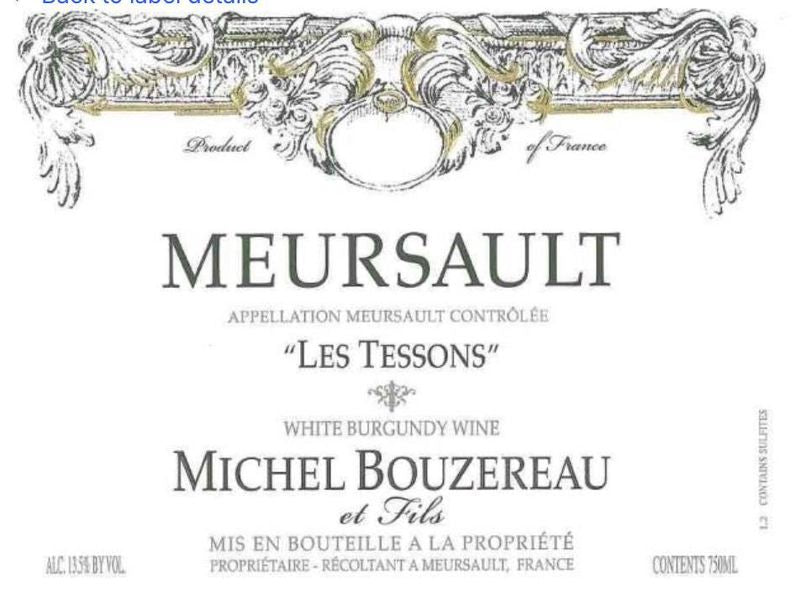 Michel Bouzereau Meursault &