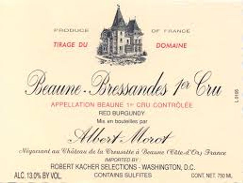 Albert Morot Beaune Bressandes 1er Cru Rouge 2022