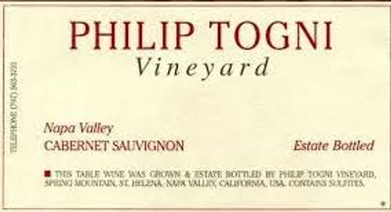 Philip Togni Cabernet Sauvignon Spring Mountain 2021