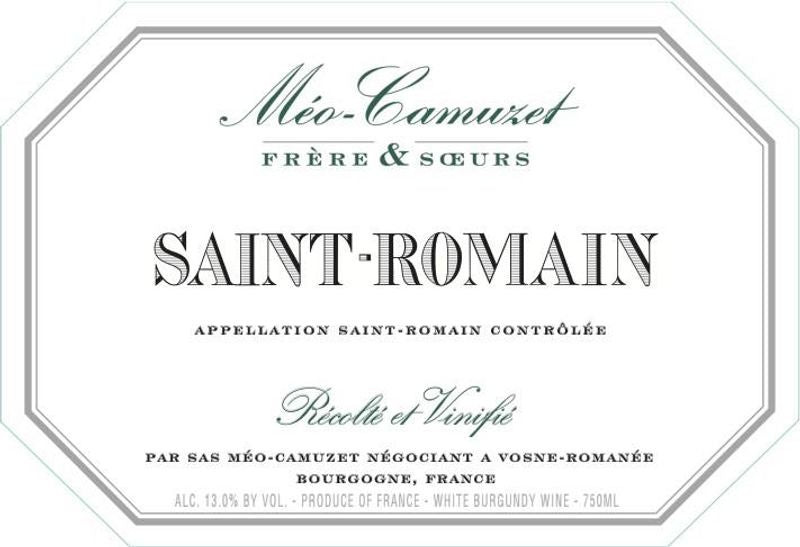 Domaine Meo-Camuzet St Romain Blanc 2015