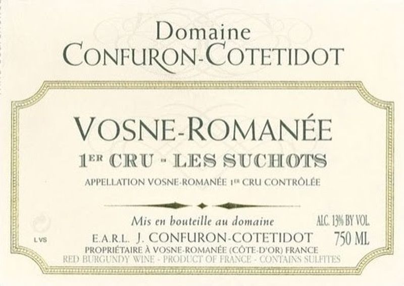 Domaine Confuron-Cotetidot Vosne-Romanee 1er Cru &