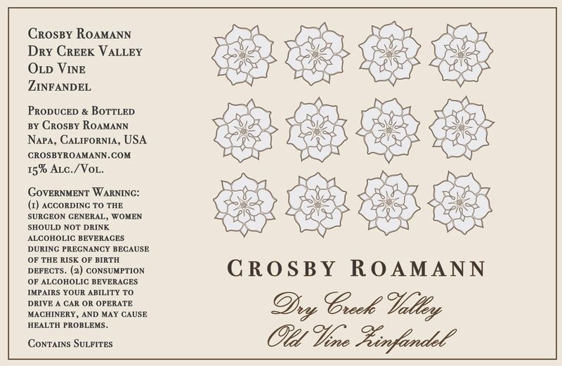 Crosby Roamann Old Vine Zinfandel Dry Creek Valley 2022
