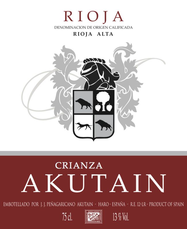 Bodegas Akutain Rioja Crianza 2019