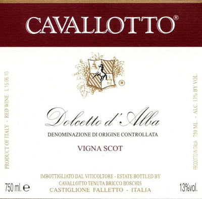 Cavallotto Dolcetto D'Alba 'Vigna Scot' 2021