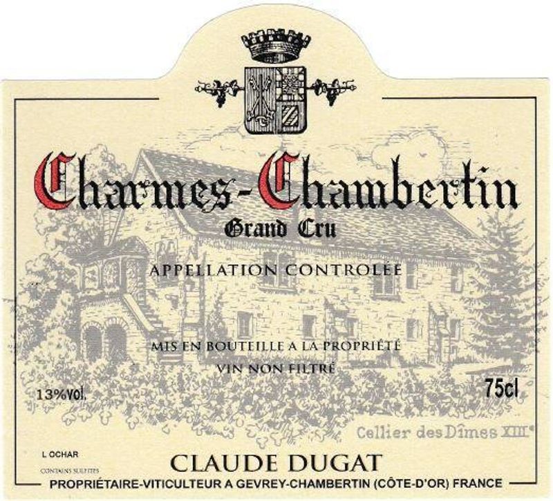 Claude Dugat Charmes-Chambertin Grand Cru 2020