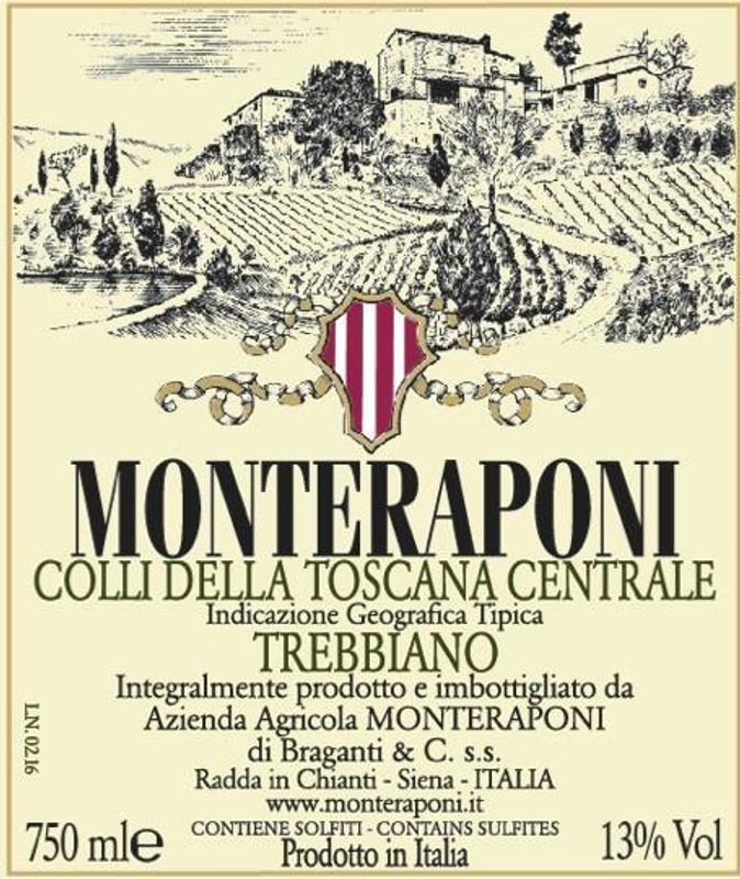 Monteraponi Colli della Toscana Centrale Trebbiano 2021