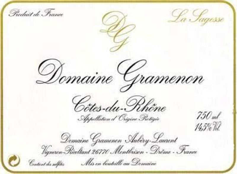 Domaine Gramenon VDF Rouge &