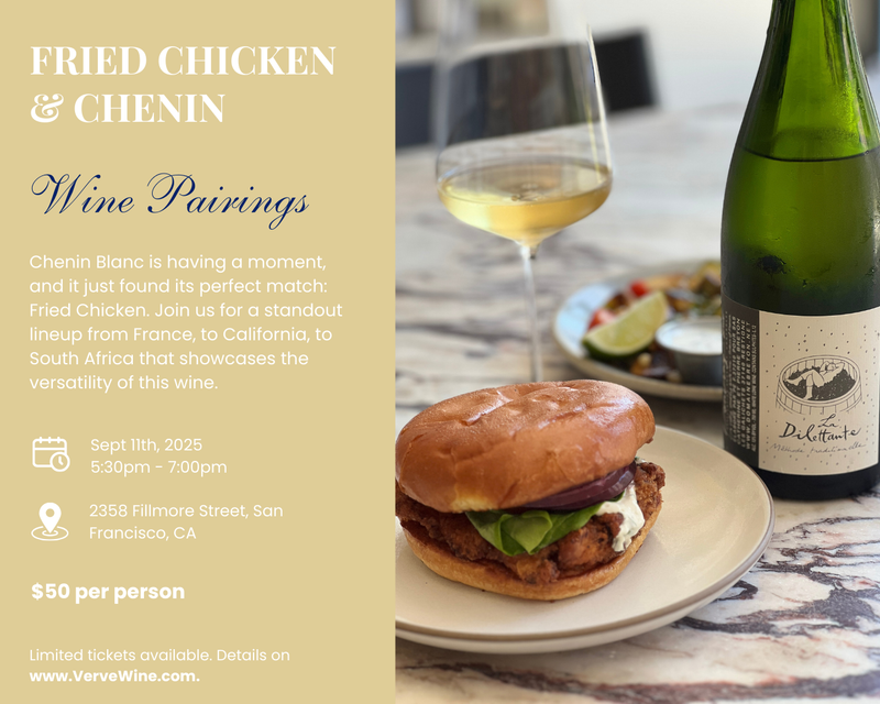 Chenin Blanc and Fried Chicken Event - Thursday September 11th 5:30 PM - 7:00 PM PT