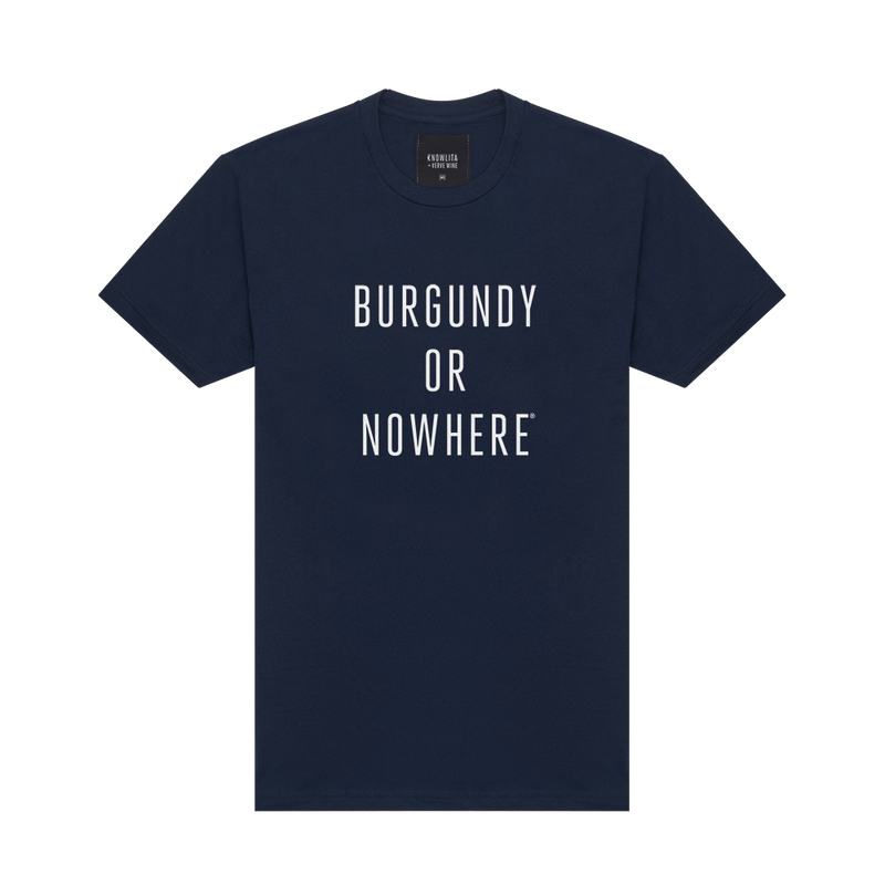 Knowlita x Verve Wine Burgundy Tee — Navy