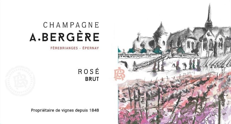 A. Bergere Brut Rose Champagne NV