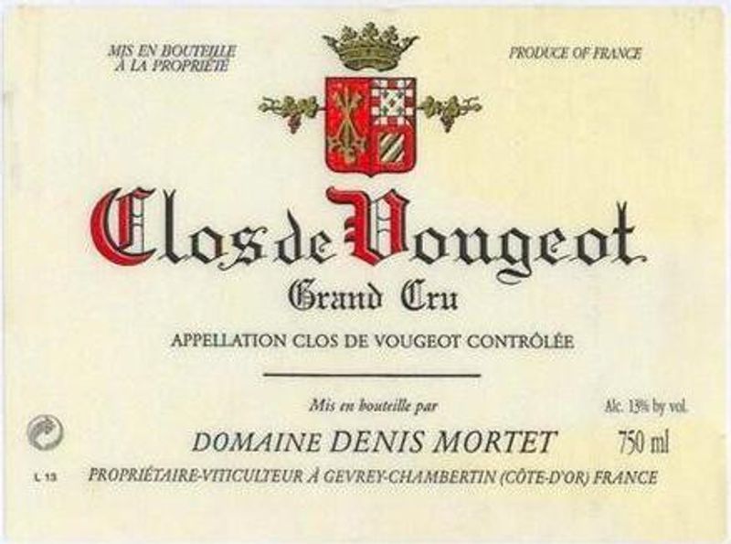 Denis Mortet Clos de Vougeot Grand Cru 2020