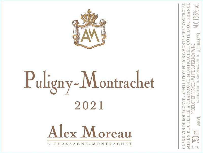 Alex Moreau Puligny-Montrachet 2022