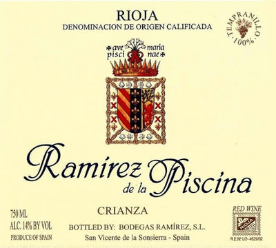 Ramirez de la Piscina Rioja Crianza 2020