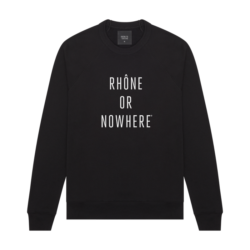 Knowlita x Verve Wine Rhone Sweatshirt — Black-Apparel-Verve Wine